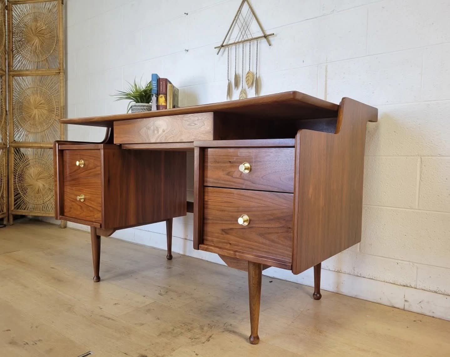 Hooker "Mainline" Walnut Desk